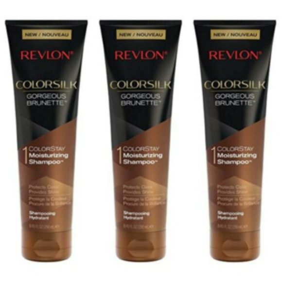 Lot of 3 Revlon ColorSilk Care Shampoo, Brunette, 8.45 Fluid Ounce - Picture 1 of 1